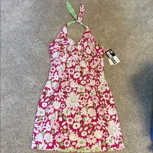 Reversible summer halter dress. Size 5